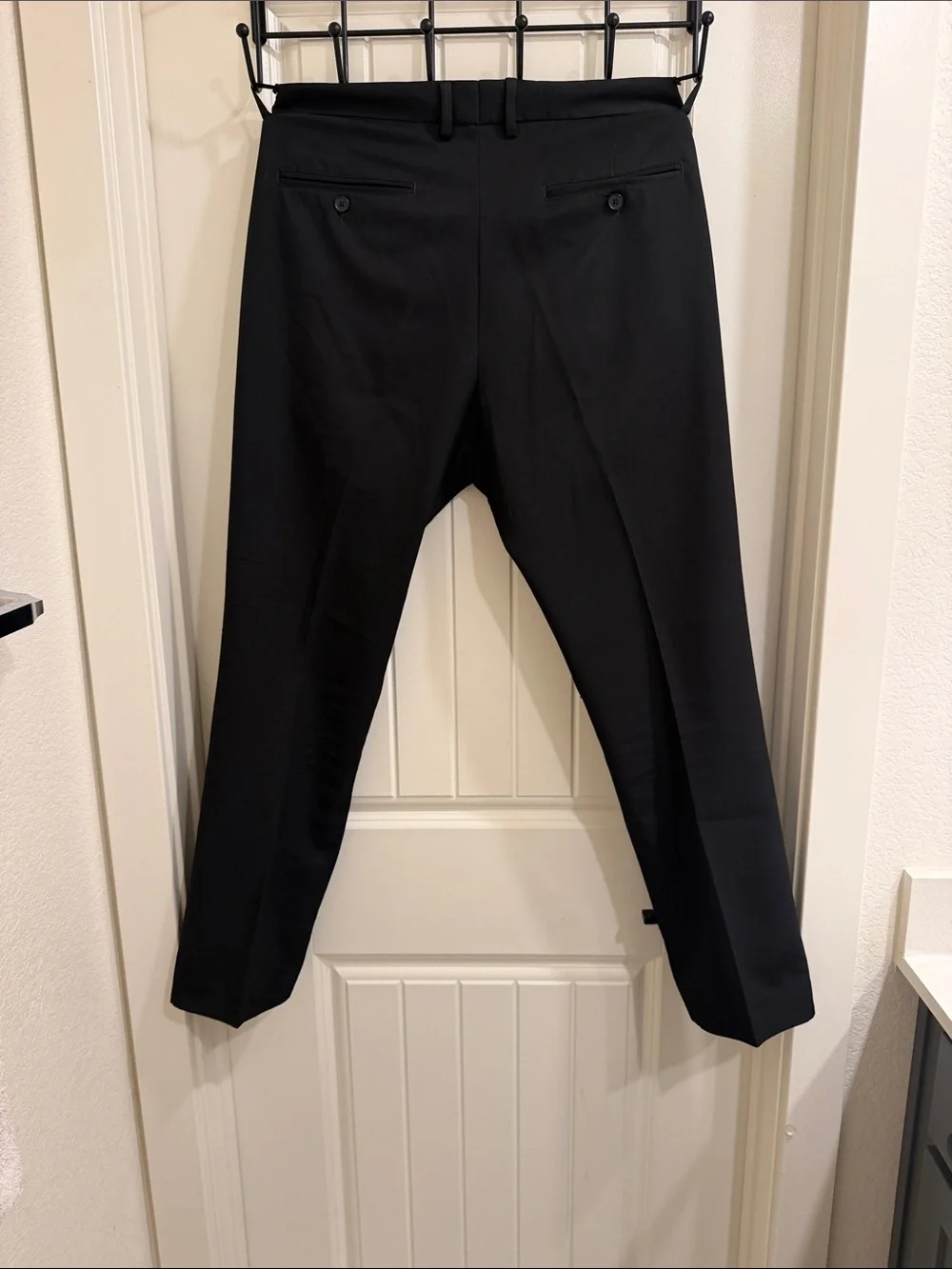 Kenneth Cole New York Black Dress Slacks - Flat Front